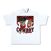 White cowboy killer Urban Heavy Tee - Zillion Design Studio