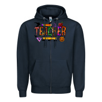 Navy teacher halloween Zipper Hoodie - RacoonDesign