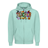 Seafoam teacher halloween Zipper Hoodie - RacoonDesign