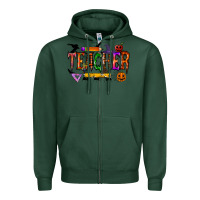 Sports Green teacher halloween Zipper Hoodie - RacoonDesign