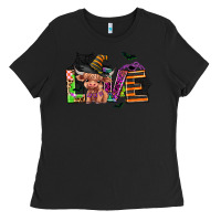 Black love halloween heifer Ladies Tee - AdoDesignShop