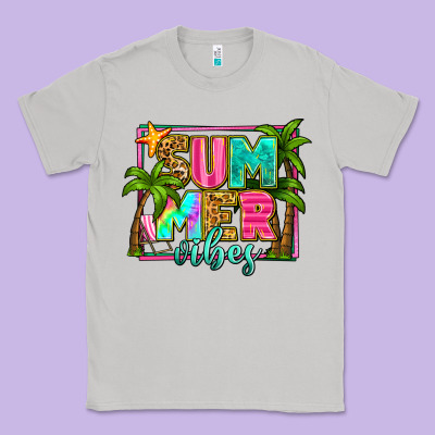 Summer Vibes Classic Tee Designed By Zillion Design Studio