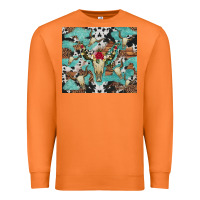 Carrot bull skull flowers cowhides and leopard Premium Sweatshirt - Artiststas