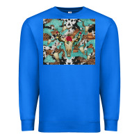 True Royal bull skull flowers cowhides and leopard Premium Sweatshirt - Artiststas