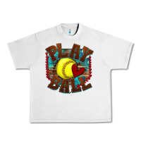 Lunar Rock play ball softball Urban Heavy Tee - texasbilliewilder