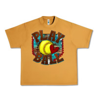 Peanut Butter play ball softball Urban Heavy Tee - texasbilliewilder