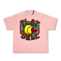 Salmon play ball softball Urban Heavy Tee - texasbilliewilder