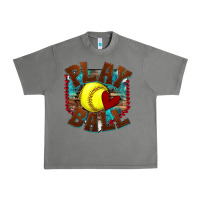 Tornado play ball softball Urban Heavy Tee - texasbilliewilder