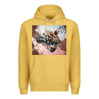 Antique Gold born to ride dirty bikes Premium Hoodie - MaliasSmallBusiness