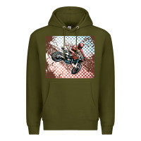 Army Green born to ride dirty bikes Premium Hoodie - MaliasSmallBusiness