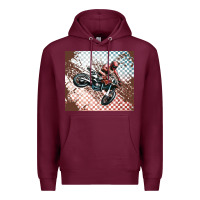 Burgundy born to ride dirty bikes Premium Hoodie - MaliasSmallBusiness