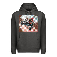 Charcoal Heather born to ride dirty bikes Premium Hoodie - MaliasSmallBusiness