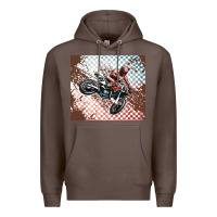 Coffee born to ride dirty bikes Premium Hoodie - MaliasSmallBusiness
