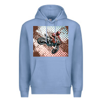 Colony Blue born to ride dirty bikes Premium Hoodie - MaliasSmallBusiness