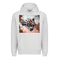 Dove Grey born to ride dirty bikes Premium Hoodie - MaliasSmallBusiness