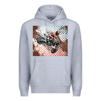 Heather Grey born to ride dirty bikes Premium Hoodie - MaliasSmallBusiness