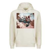 Oatmeal Heather born to ride dirty bikes Premium Hoodie - MaliasSmallBusiness