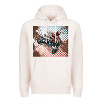 Pale Pink born to ride dirty bikes Premium Hoodie - MaliasSmallBusiness