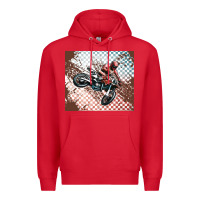 Red born to ride dirty bikes Premium Hoodie - MaliasSmallBusiness