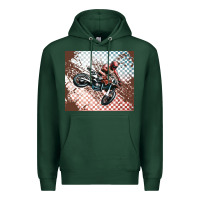 Sports Green born to ride dirty bikes Premium Hoodie - MaliasSmallBusiness
