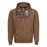 Chestnut dentalassistant Zipper Hoodie - CowhideDigitalArt