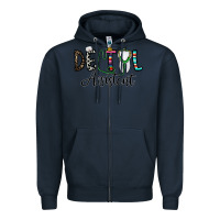 Navy dentalassistant Zipper Hoodie - CowhideDigitalArt