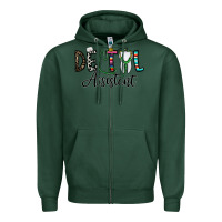 Sports Green dentalassistant Zipper Hoodie - CowhideDigitalArt
