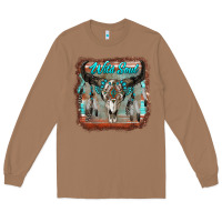 Toasted Coconut wild soul boho skull with background Long Sleeve Tee - RanaPortraitStore