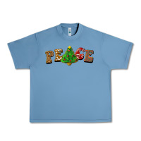 Pebble Blue christmas peace Urban Heavy Tee - BarkalooDesign