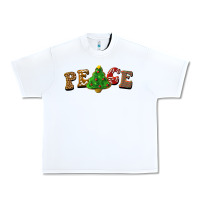 White christmas peace Urban Heavy Tee - BarkalooDesign