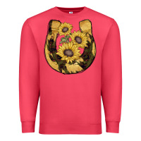 Cardinal horseshoe sunflower camouflage Premium Sweatshirt - AdoDesignShop