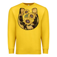 Lemon horseshoe sunflower camouflage Premium Sweatshirt - AdoDesignShop