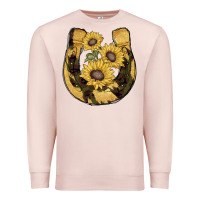 Horseshoe Sunflower Camouflage Premium Sweatshirt | Teevron