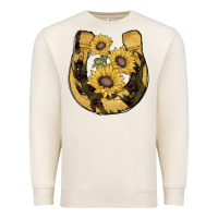 Sandshell horseshoe sunflower camouflage Premium Sweatshirt - AdoDesignShop