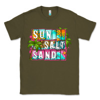 Army Green sun salt sand summer Classic Tee - Zillion Design Studio