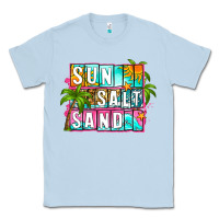 Dusty Blue sun salt sand summer Classic Tee - Zillion Design Studio