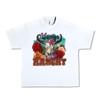 White always ranchy Urban Heavy Tee - Zillion Design Studio