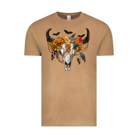 Vintage Camel Halloween Bull Skull Vintage Tee - RanaPortraitStore