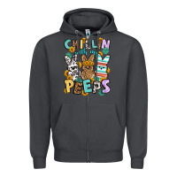 Smoke Chillin with my peeps Easter Zipper Hoodie - OliviaCreatesArt
