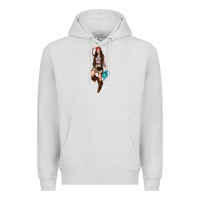Dove Grey western cowgirl Premium Hoodie - NancyCooperArtShop