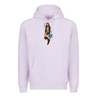 Lilac western cowgirl Premium Hoodie - NancyCooperArtShop