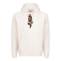 Pale Pink western cowgirl Premium Hoodie - NancyCooperArtShop
