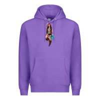 Purple western cowgirl Premium Hoodie - NancyCooperArtShop