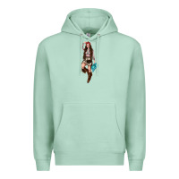 Seafoam western cowgirl Premium Hoodie - NancyCooperArtShop