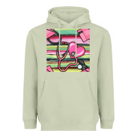Matcha Nurse Stethoscope Seamless Pattern Heavyweight Hoodie - BundleAndBundleShop