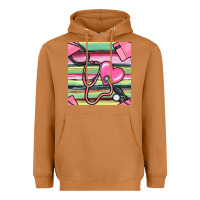 Meerkat Nurse Stethoscope Seamless Pattern Heavyweight Hoodie - BundleAndBundleShop