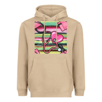Mushroom Nurse Stethoscope Seamless Pattern Heavyweight Hoodie - BundleAndBundleShop