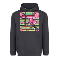 Smoke Nurse Stethoscope Seamless Pattern Heavyweight Hoodie - BundleAndBundleShop
