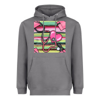 Storm Nurse Stethoscope Seamless Pattern Heavyweight Hoodie - BundleAndBundleShop