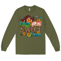 Army Green farm sweet farm Long Sleeve Tee - Zillion Design Studio